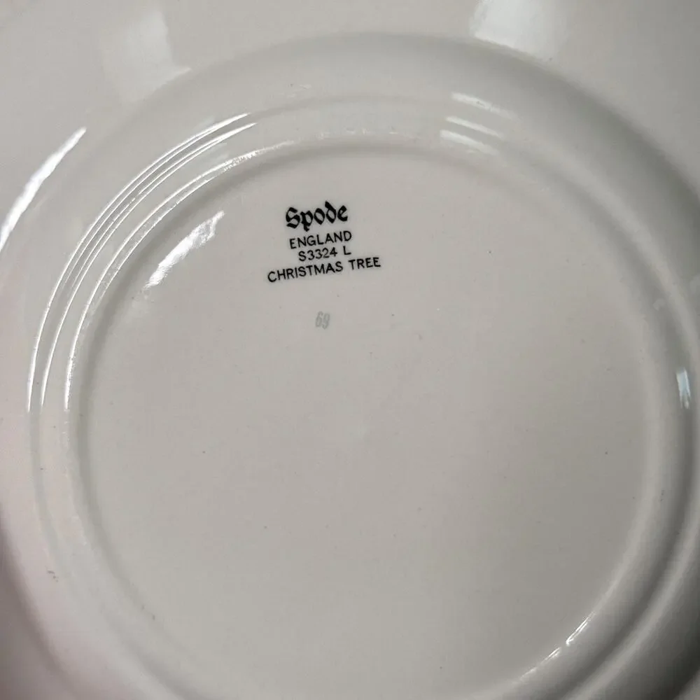 Vintage Spode Christmas Tree Dinner Plate Porcelain Made in England